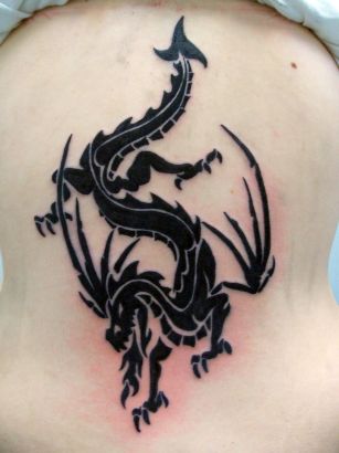 Tribal Tats Of Dragon